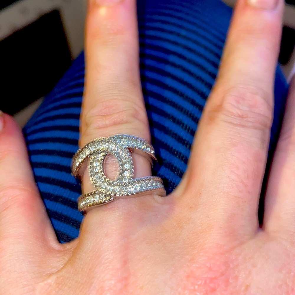 Size 5.5, CZ but looks identical to my real one (that ones not for sale).